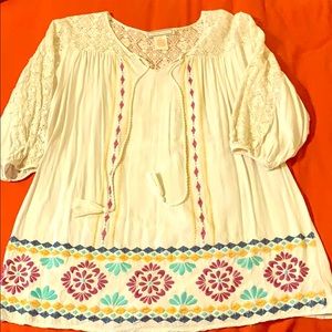 ⭕️Flying Tomato embroidered boho tunic/dress